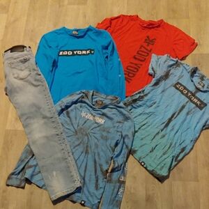 Zoo York Kids Matching Set - Red, Blue, Light Blue